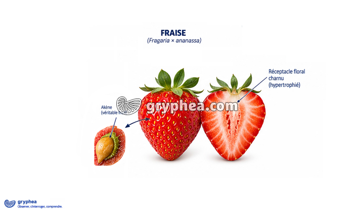 Fruit du Fraisier (fraise) - gryphea.com